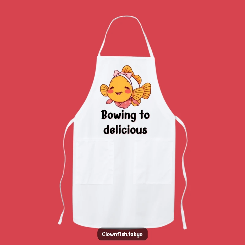 Funny Clownfish Bowing Apron - Delighted Chef's Kimono Gift