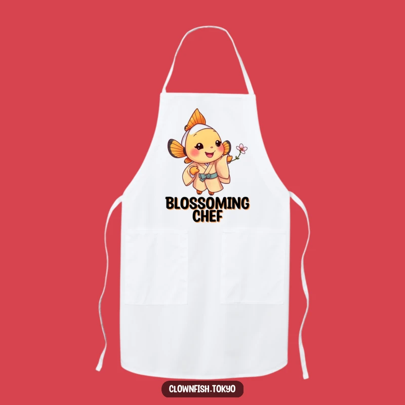 Funny Clownfish Blossom Apron - Jolly Chef's Kimono Gift