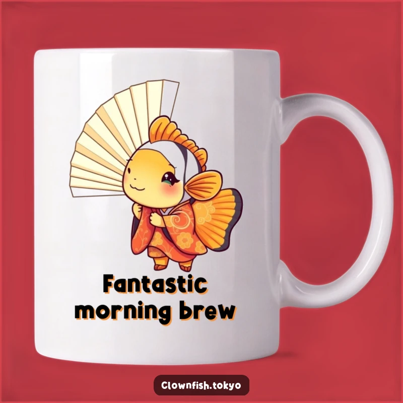 Funny Clownfish Kimono Fan Mug - Perfect Playful Gift for Fish Lovers