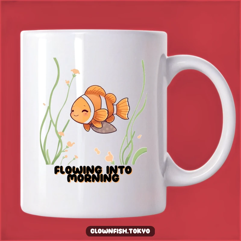 Funny Clownfish Zen Mug - Serene Kimono Fish Art Gift