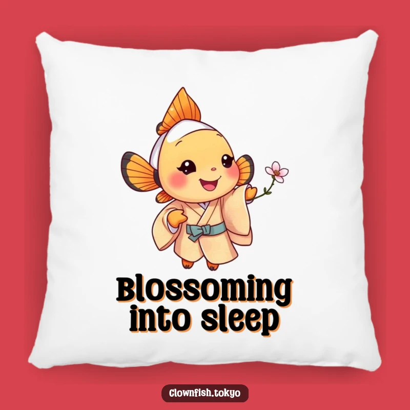 Funny Clownfish Blossom Pillow - Soft Jolly Kimono Fish Gift