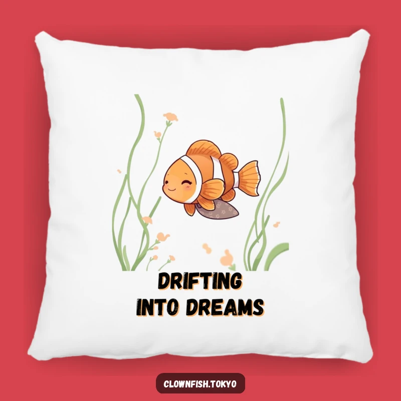 Funny Clownfish Zen Pillow - Soft Serene Kimono Fish Gift