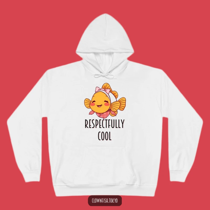 Funny Clownfish Bowing Hoodie - Delightful Fish Kimono Cozy Gift