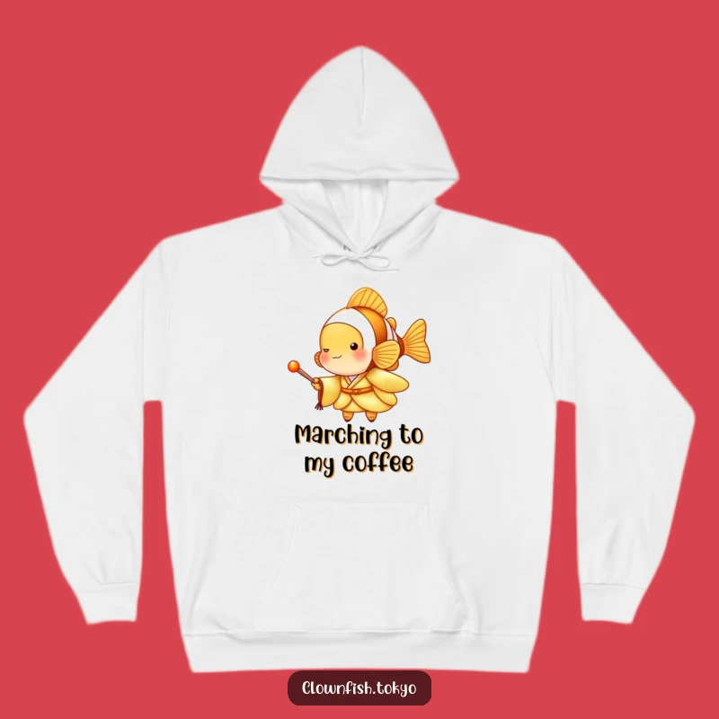 Funny Clownfish Golden Kimono Hoodie: Cozy Musical Vibes, The Ultimate Funny Gift