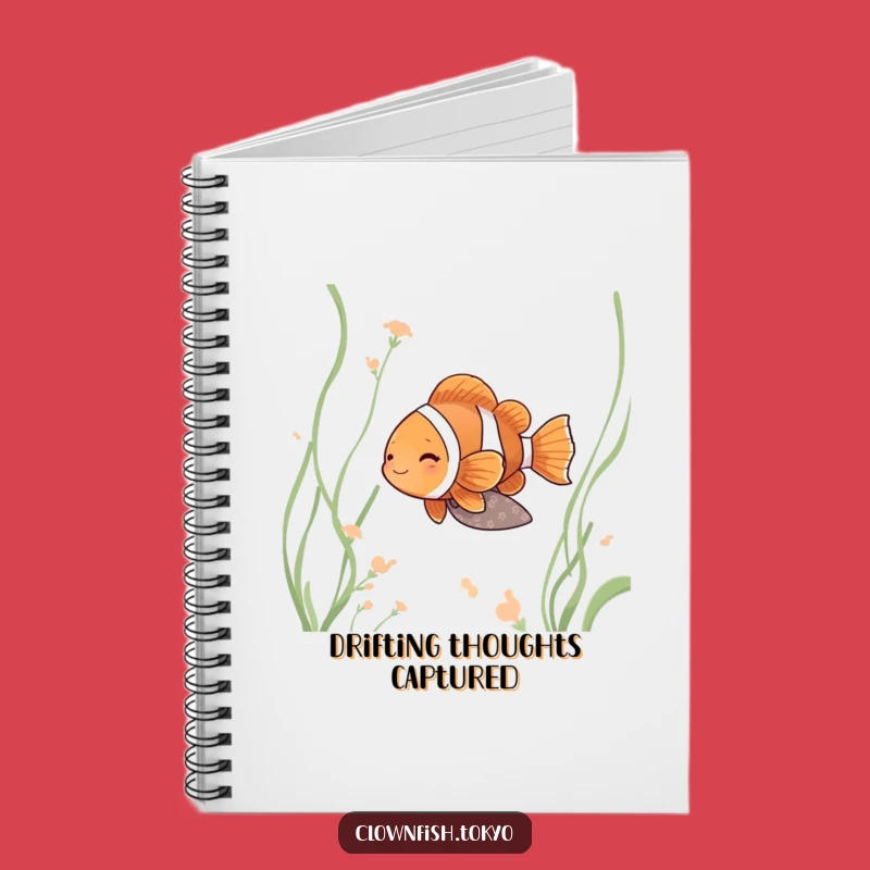 Funny Clownfish Zen Notebook - Serene Kimono Fish Journal Gift