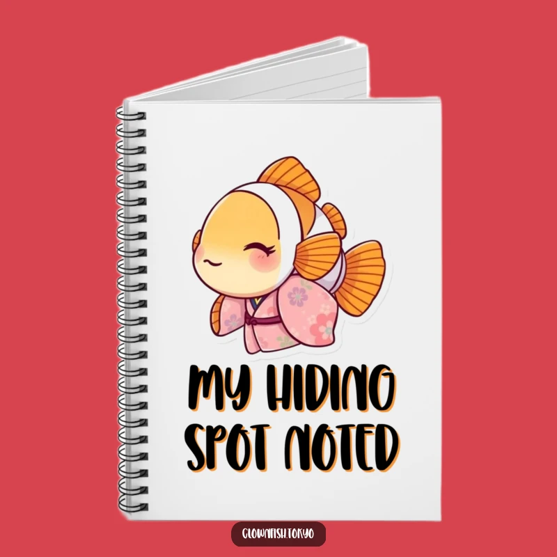 Funny Clownfish Floral Kimono Notebook: Jot Down Ideas with Humor, Perfect Funny Gift