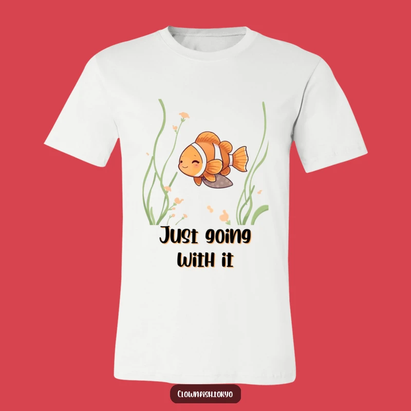 Funny Clownfish Zen T-Shirt - Peaceful Kimono Fish Tee Gift