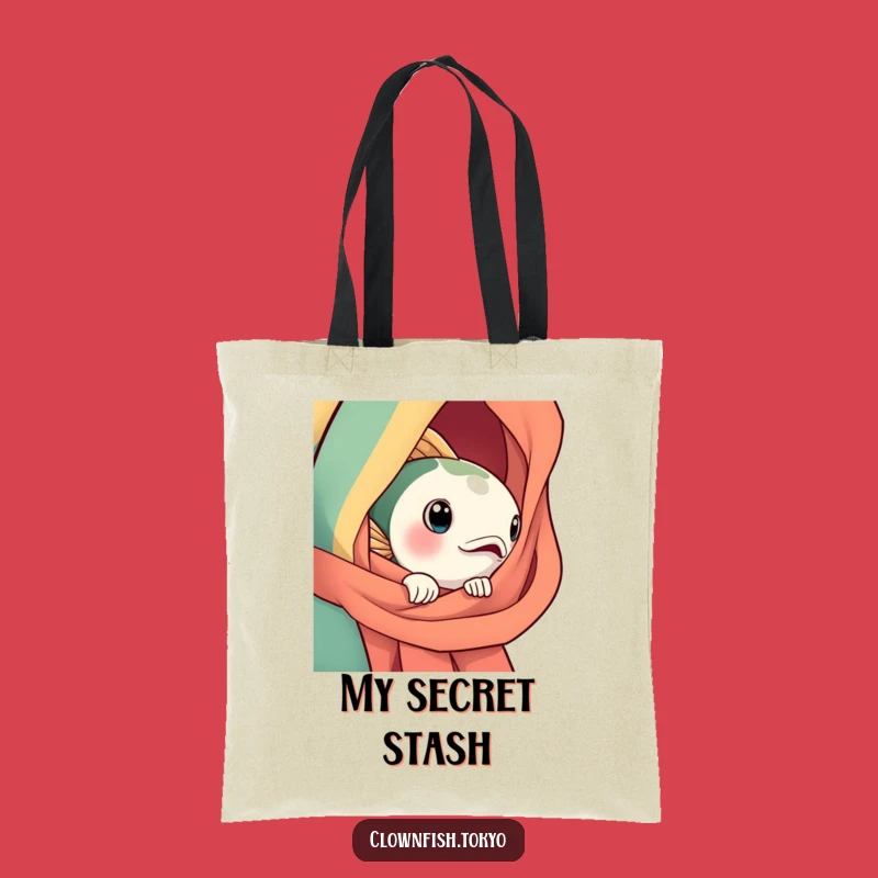 Funny Fish Obi Tote Bag: Chic Carry-All with Curious Fish from Silk, Ideal Gift